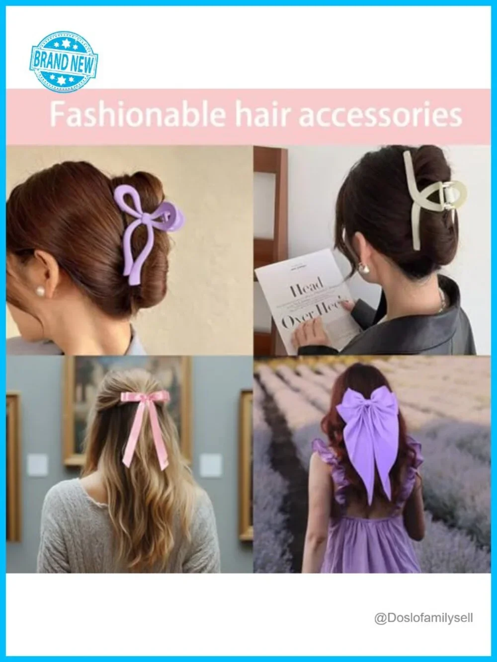 Spa Headband Wristband Set Knotted Headband Satin Hair Bows Hair Clips